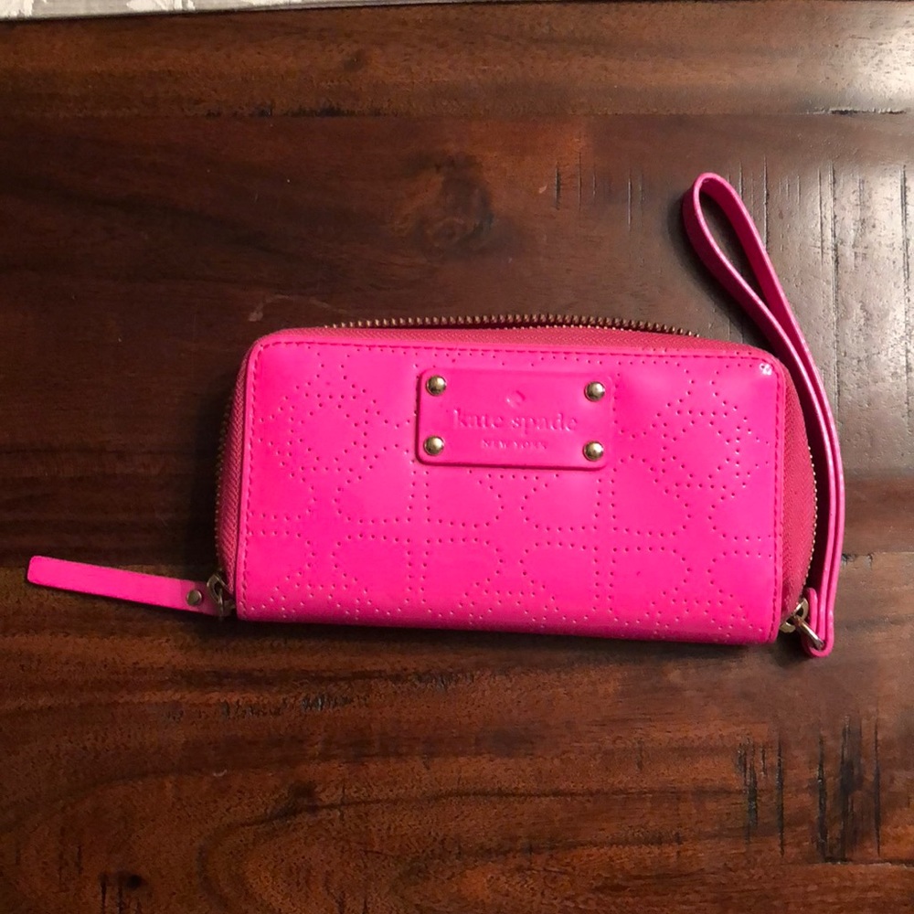 Pink Kate Spade Wristlet